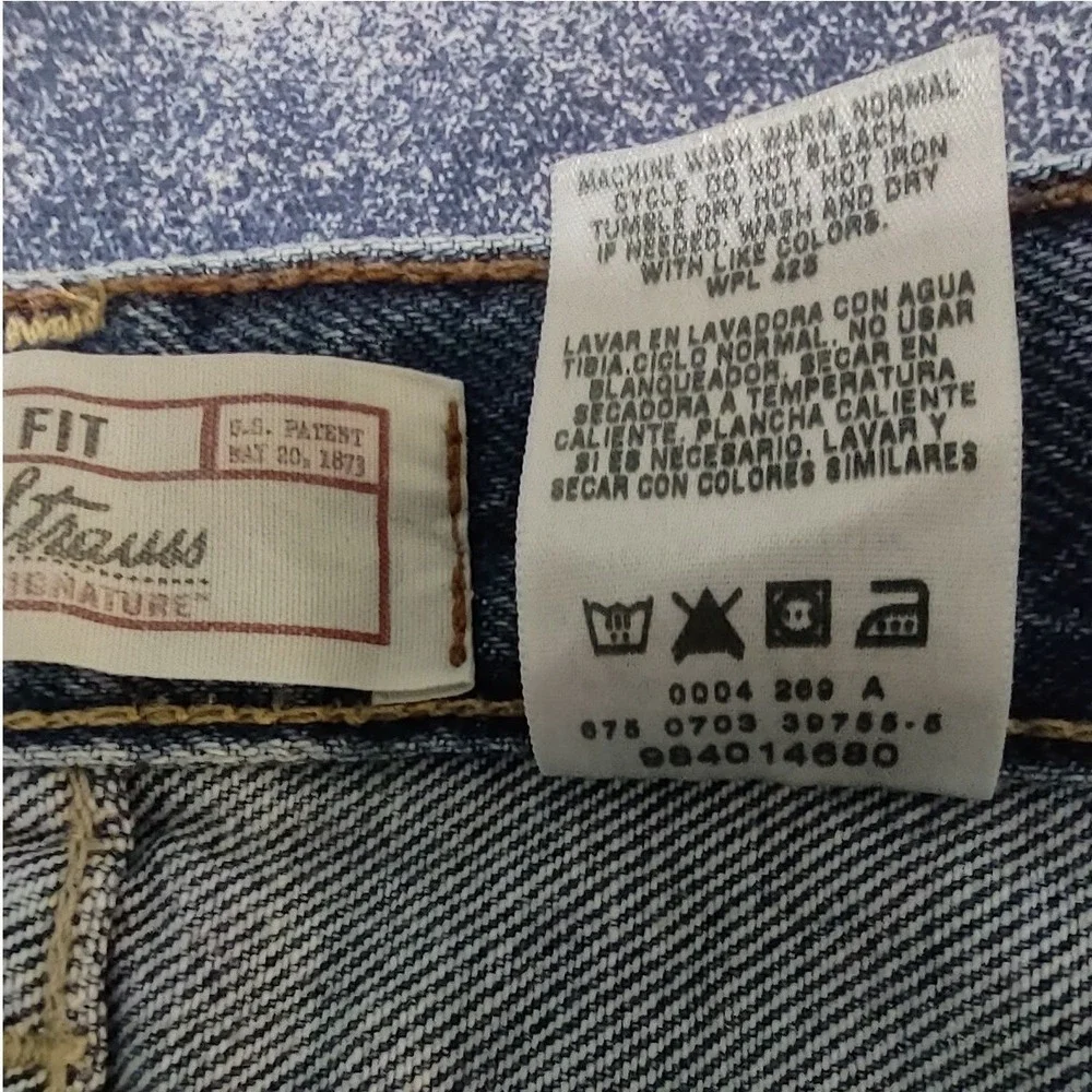 Levi Strauss Signature Jeans Missy 18 Short Relaxed‎ Fit Blue Y2K Retro Denim